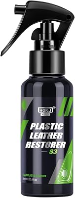Plastic & Leather Restorer, Versatile Car Leather Cleaner, No Flushing Car Interior Cleaning Foam Spray, Leather Refurbish Agent for Automotive, Furniture Cleaner