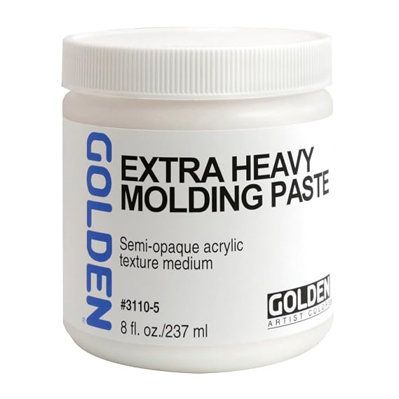 GOLDEN Artist Colors Extra Heavy Molding Paste, 8 fl. oz. Jar