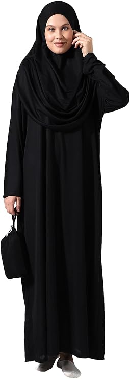 ihvan online Muslim Dresses for Women, Prayer Dress, Hijab Abaya, One-Piece Islamic Prayer Dress Gift for Eid Ramadan