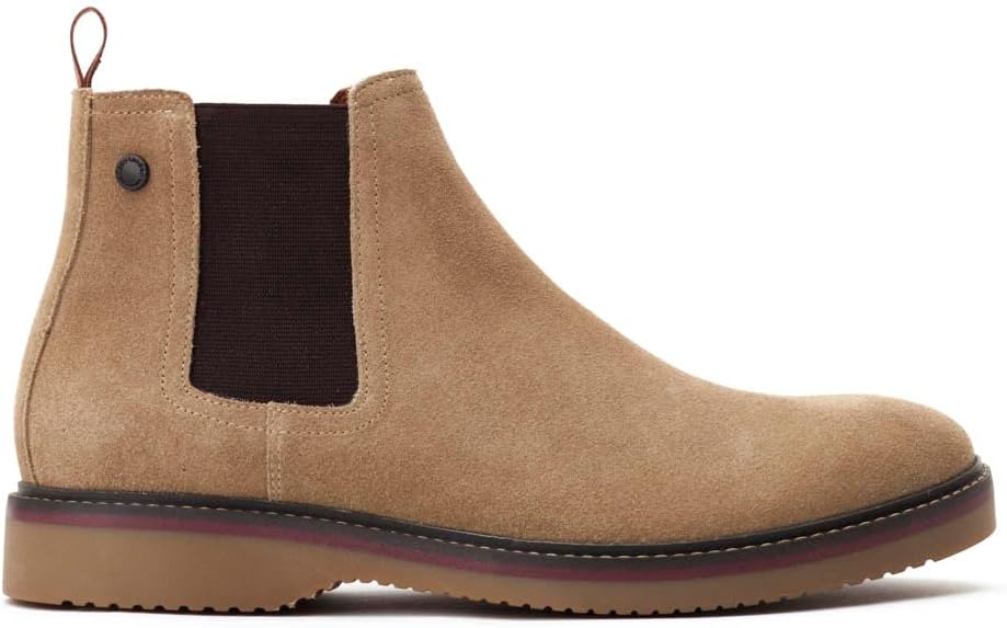 Base London Mens Hooper Suede Brown Chelsea Boots