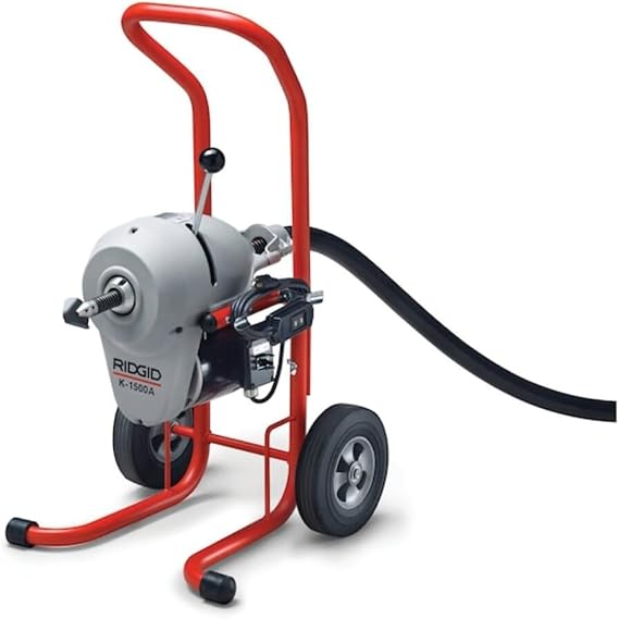 RIDGID 23712 K-1500A Sectional Machine, A-Frame Sectional Sewer Machine with Easy Plumbing Cable Changes, Drain Cleaning Machine