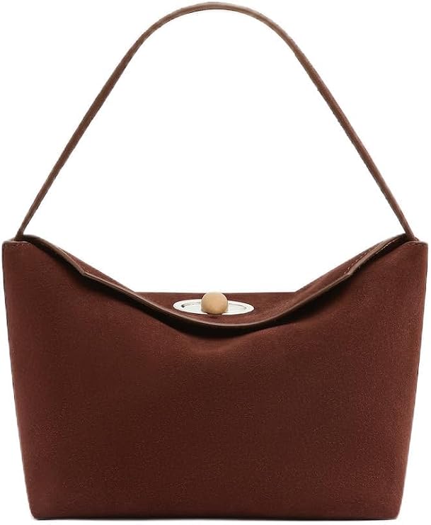 Turnlock Suede Mini Shoulder Bag