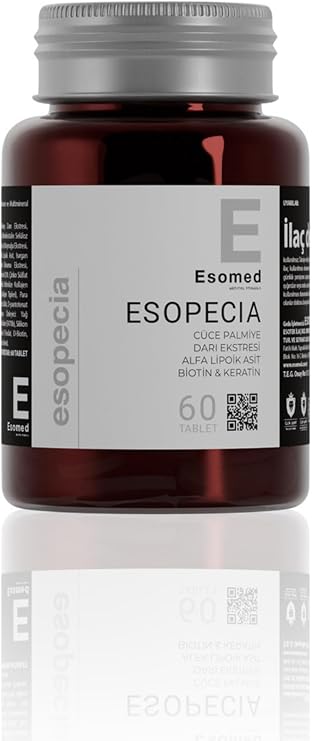 Esopecia 60 Tablet Saç Dökülmesine Karşı Kolajen + Biotin + Keratin + Bitki Ekstreleri Multivitamin