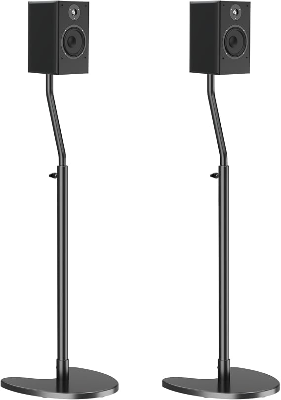 Mounting Dream Height Adjustable Speaker Stands, One Pair Floor Stands