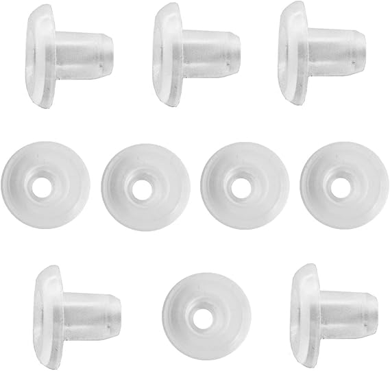 10pcs Horizontal Blinds Bottom Rail Ladder Cord Button Plug for Wood & Faux Wood Blinds and 1" Mini Blinds with a Hole 5/16"