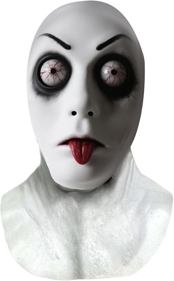 nezababy Halloween Mask Scary Costume Horror Creepy Full Head Mask for Adult Men Women (B)