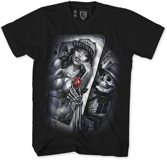 OGABEL Men's Gangsta Love 100% Cotton Standard 6oz Tee