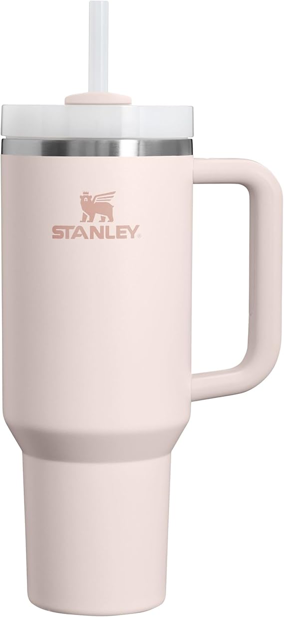 Stanley 1913 Quencher H2.0 Flowstate Trinkflasche Mit Strohhalm - Thermobecher Kühlt 11 Stunden - 48 Stunden Eisgekühlt - Thermosflasche BPA Frei - Edelstahl Trinkbeche