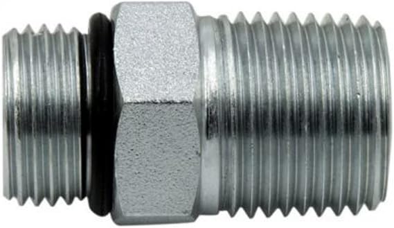 #6 SAE/ORB Male x 1/2" NPTF Male Connector/Adapter Joiner Hydraulic Fitting | 6401-06-08