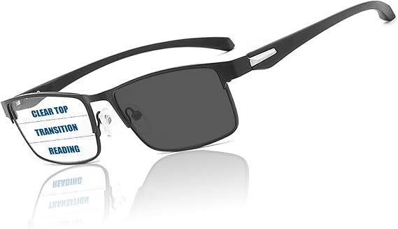 Photochromic Progressive Multifocus Reading Glasses Men Transition Blue Light Blocking Multifocal Computer Readers