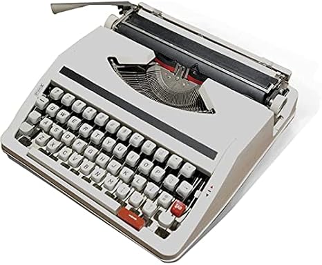 Mechanical English Typewriter,Portable Retro Manual Typewriter,Vintage Typewriter,Retro Vintage Typewriter Model,Handmade Props Model Retro Decoration,Home Decoration Ornaments,Black