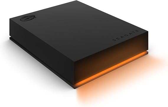 Seagate FireCuda Gaming Hard Drive 5TB, External Hard Drive HDD, USB 3/2, RGB LED lighting, Data Rescue Services (STKL5000400)