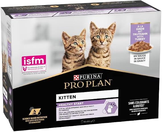 Pro Plan Yavru Kediler için Hindi Etli Yaş Mama 85gr x 10 Adet Çoklu Paket