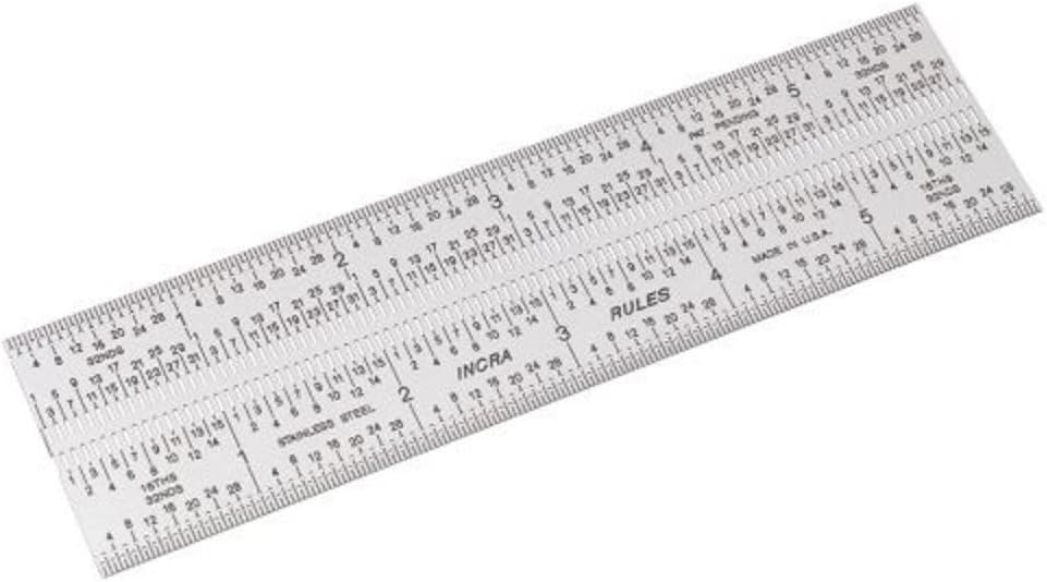 INCRA RULE06 Rules Marking Rulers, 6"