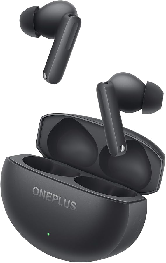 OnePlus Buds 4 Wireless Earbuds, 45 Hours Battery Life, Intelligent Noise Cancellation, 55 dB Dual ANC Driver, Dedicated DAC and LHDC 5.0, Grey