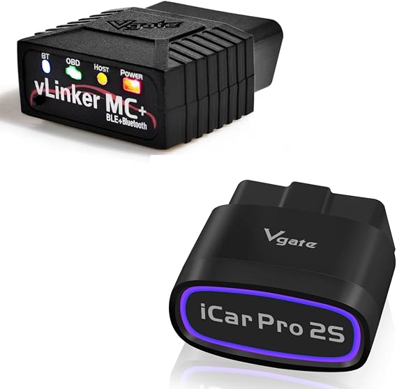 Vgate vLinker MC+ Bluetooth 4.0(for Android, iOS) & Vgate iCar Pro 2S Bluetooth 5.2 OBD2 Scanner(for Android, iOS)