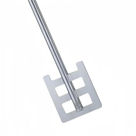 1pc 304 Stainless Steel Laboratory Disperser Anchor Paddle - 30-100 mm Blade Width for Efficient Mixing(90x100x410x8mm)