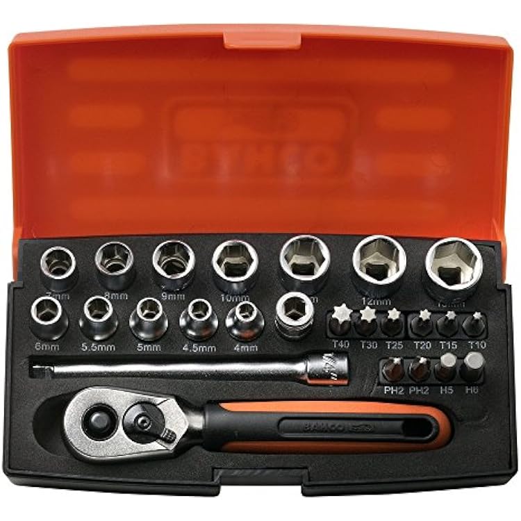 Bahco SBSL25 - Socket Set 14 Blister 25 Pc.