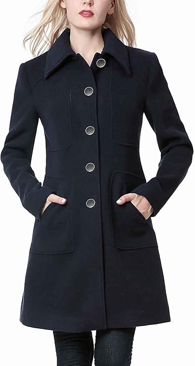 BGSD Women Anna Wool Blend Walking Coat (Also available in Plus Size and Petite)