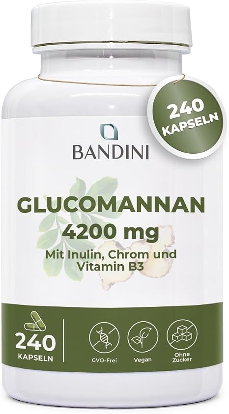 Bandini® Glucomannan from Konjac Root - 4200 mg per Daily Dose - 240