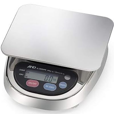 A&D HL-3000LWPN Washdown Stainless Steel Portion Control NTEP Legal for Trade Scale 3000g  105.8oz  6.6lb  6lb, 9.8oz by 1g  0.1oz ,New