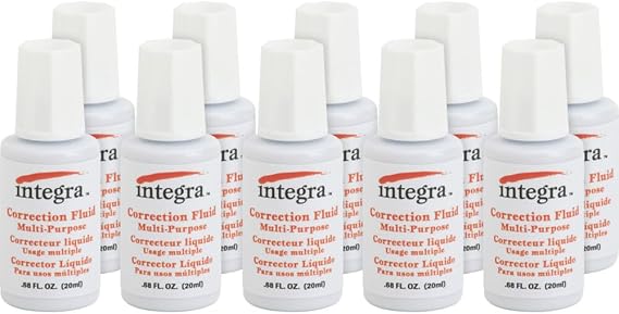 Integra Multipurpose Correction Fluid (Pack of 10)