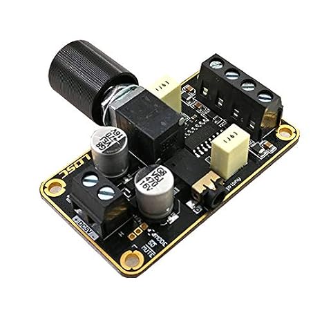 Audio Amplifier Board, PAM8406 Digital Power Amplifier Board 5W+5W Immersion Gold Stereo Amp 2.0 Dual Channel Mini Class D DC5V Amplify DIY Circuit Module for Bookshelf Floor Speakers with Knob