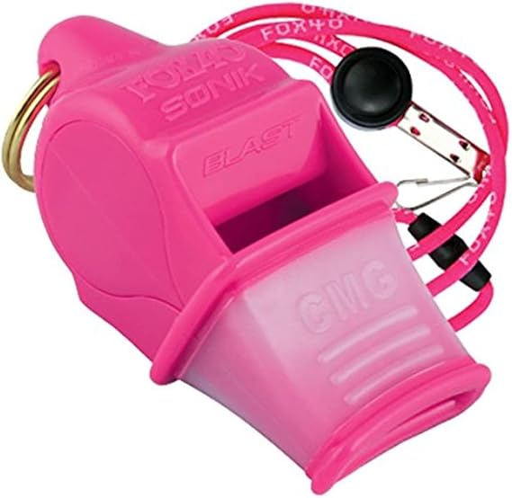 Fox 40 Sonik Blast CMG with Break Away Lanyard - Pink