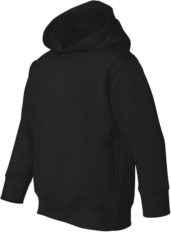 RABBIT SKINS 7.5 oz. Fleece Pullover Hood (3326) Black, 4T