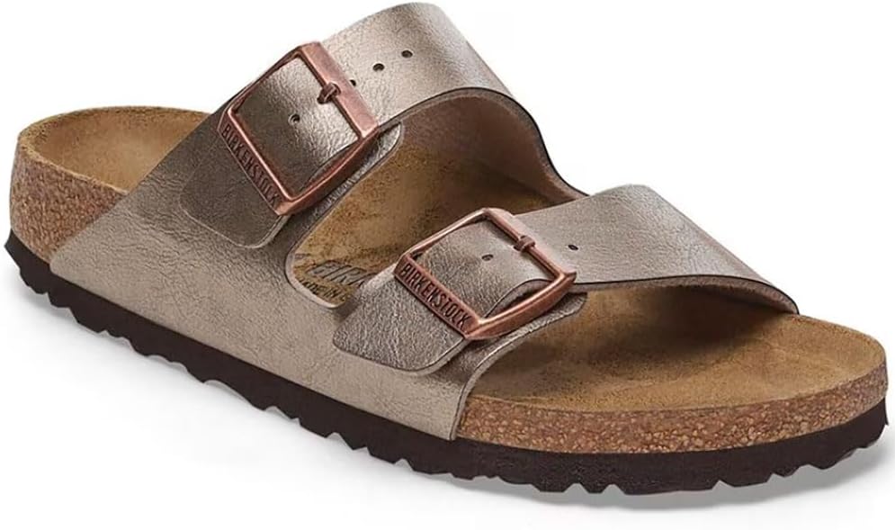 Birkenstock Unisex Arizona BS Birko-Flor Graceful Taupe Sandals 6 W / 4 M US