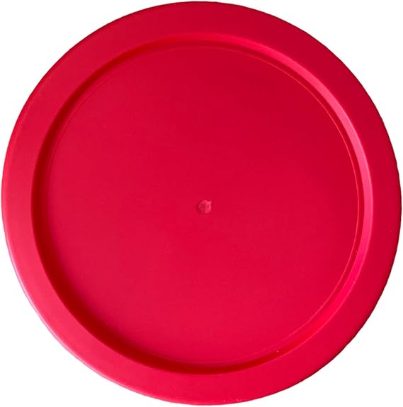 Replacement Lids fits Pyrex 2-Cup Glass Food Storage Container Bowls, 5-Inch Plastic Round Lids Covers for Pyrex 7200-PC, Airtight & Leakproof (1-Pack, Red)