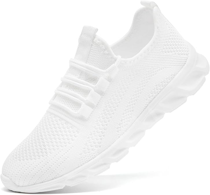 Womens Walking Shoes Slip On Tennis Running Sneakers Workout Athletic Gym Cross Training Shoes Trainers Lightweight Breathable Non Slip Casual