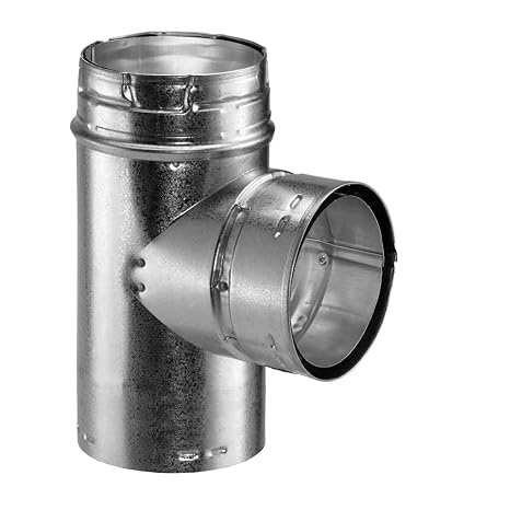 DuraVent 5GVTR4 5" Inner Diameter - Type B Round Gas Vent Pipe - Double Wall - 4, Aluminum