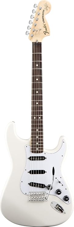 Fender Ritchie Blackmore Stratocaster, Scalloped Rosewood Fretboard - Olympic White
