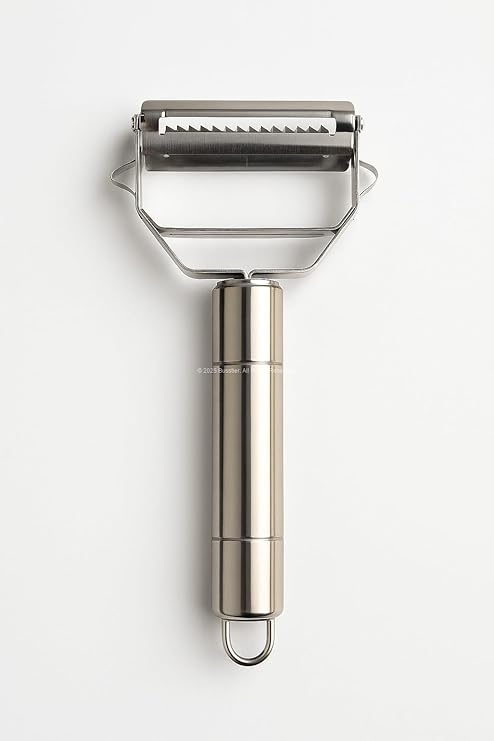 Busstier Stainless Steel Turbo Julian Peeler Practical Fruit Vegetable Peeler Multifunctional Cutter and Chopper Grater Spiral Slicer Turbo Julienne Peeler Kitchenware