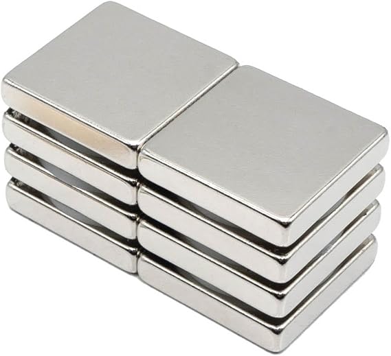MNS Magneteksan 25x25x5 mm Square Neodium Magnet - N35 (4 Pieces)