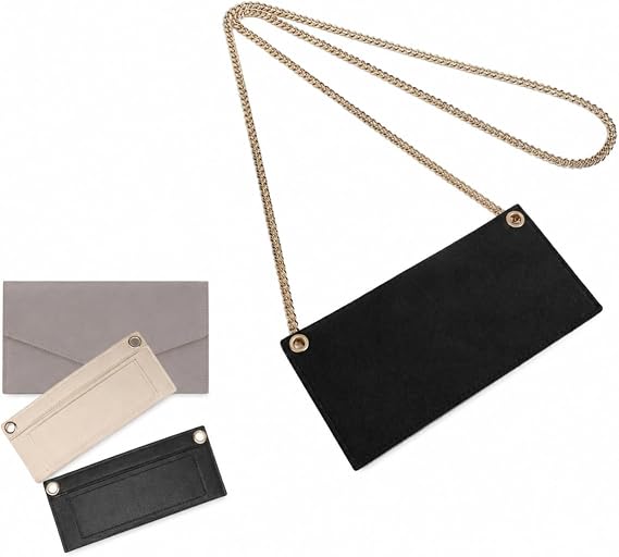 Conversion Kit (Insert+Chain) for LV Sarah Wallet (Beige, 110cm)
