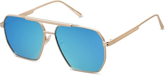SOJOS Retro Oversized Square Polarized Sunglasses for Women Men