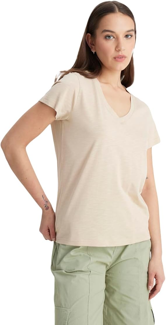 Lee SS V Neck V-Neck T-shirt T-shirt Women
