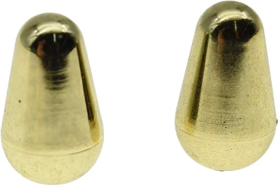 KAISH 2pcs Gold 5 Way Pickup Selector Switch Tip for USA Fender Strat & Tele Guitars