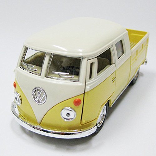 63年式クラッシックバス ワーゲンバスのミニカー/イエロー（ピックアップ） １/３２サイズ（13cm）　アメリカ雑貨アメリカン雑貨アメ雑貨アメ雑 アメリカン雑貨 通販 ハワイ 雑貨 ハワイアン 雑貨 hawaii サーフィン イエロー