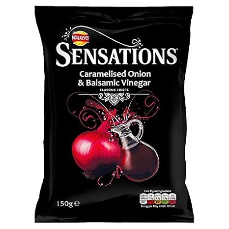 Sensations Caramelised Onion & Balsamic Vinegar Crisps - 150g