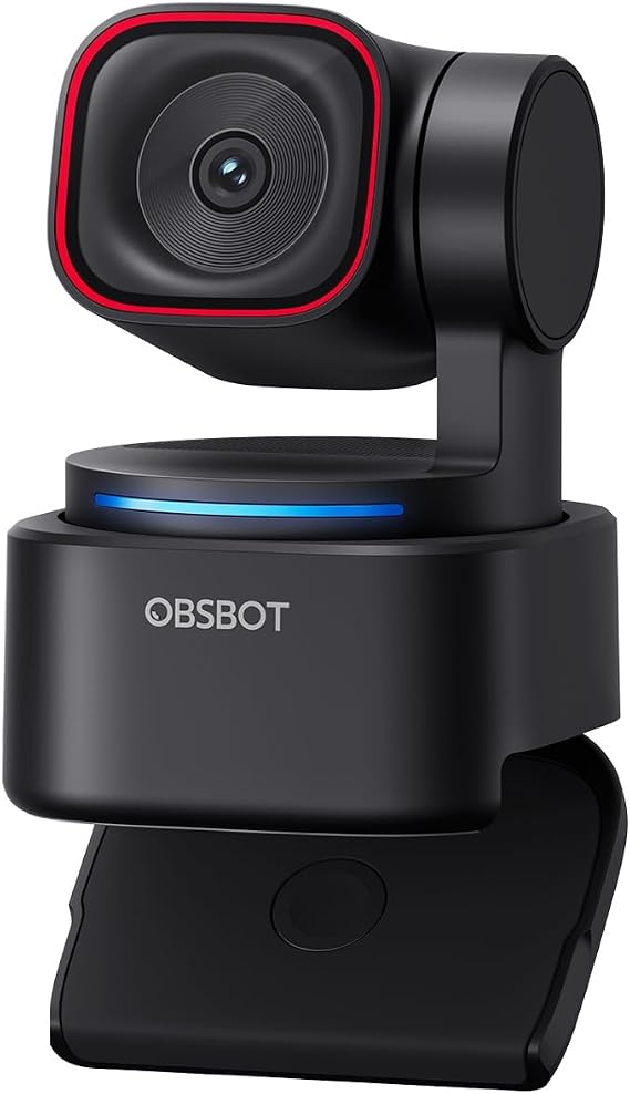 OBSBOT Tiny 3 Lite AI-Powered Spatial Audio 4K Webcam - Compact AI Tracking