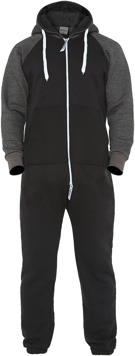 Juicy Trendz Adult Onesie Pajamas Unisex Fleece Zip Up Hooded Sleepwear