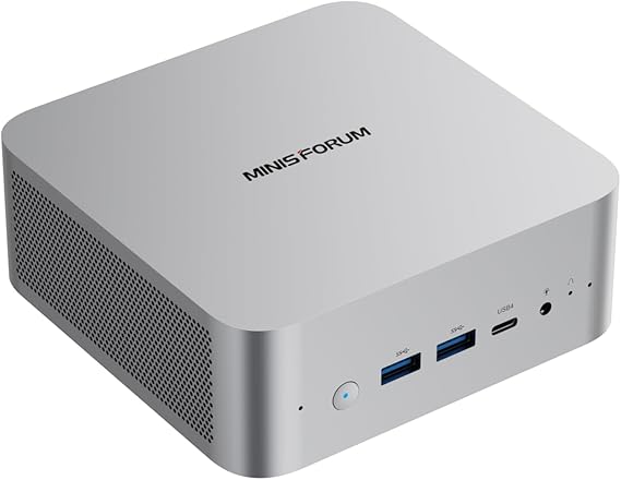 MINISFORUM AI X1 Mini PC, AMD Ryzen AI 9 HX 470, (12C/24T, up to 5,2 GHz,86 TOPS), Radeon 890M, 32 GB DDR5 RAM, 1 TB PCIe 4.0 SSD,2 x USB4, OCuLink, Quad 4K Output, Wi-Fi 7, 2.5GbE