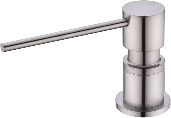 Sink Soap Dispensers,Brass Commercial Kitchen Soap Dispenser Liquid Lotion Dish Dispenser Built in Soap Dispenser Brushed Nickel Bathroom Soap Dispensers Pump, Refill from The Top