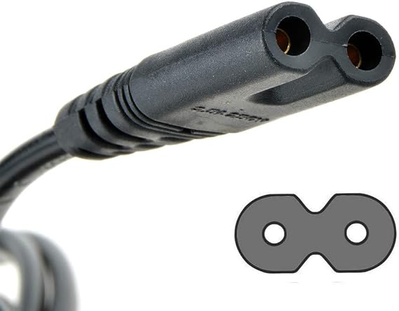 Digipartspower Power Cord Cable Plug for Nikon Battery Charger AC Adapter MH&EH Series MH-16 MH-17 MH-18 MH-18A MH-19 MH-21 MH-22 MH-23 MH-24 MH-25 MH-26 MH-28 MH-50 MH-51 MH-52 MH-53 MH-56 MH-60