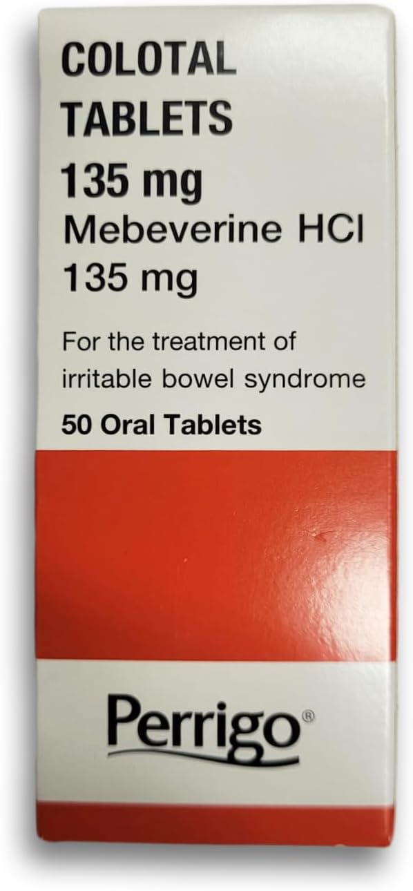 Colotal Tablets to Support Digestive Health, Gas, Bloating, Diarrhea and Constipation, 135 mg - 50 Tablets