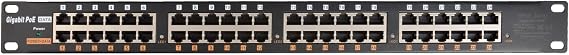 PoE Texas 24-Port Gigabit PoE+ Injector with 48V 240W Power Supply