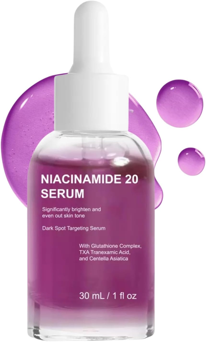 Niacinamide,Niacinamide Serum,Niacinamide 20% Serum for Women - Dark Spot Corrector & Brightening Face Serum, Minimizes Pores, Evens Skin Tone, Sensitive Skin Care, Korean Skincare Formula